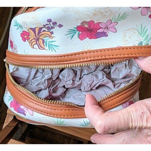 Disney Loungefly Princess Floral Sketch Mini Backpack & Wallet Set NWOT main image 9